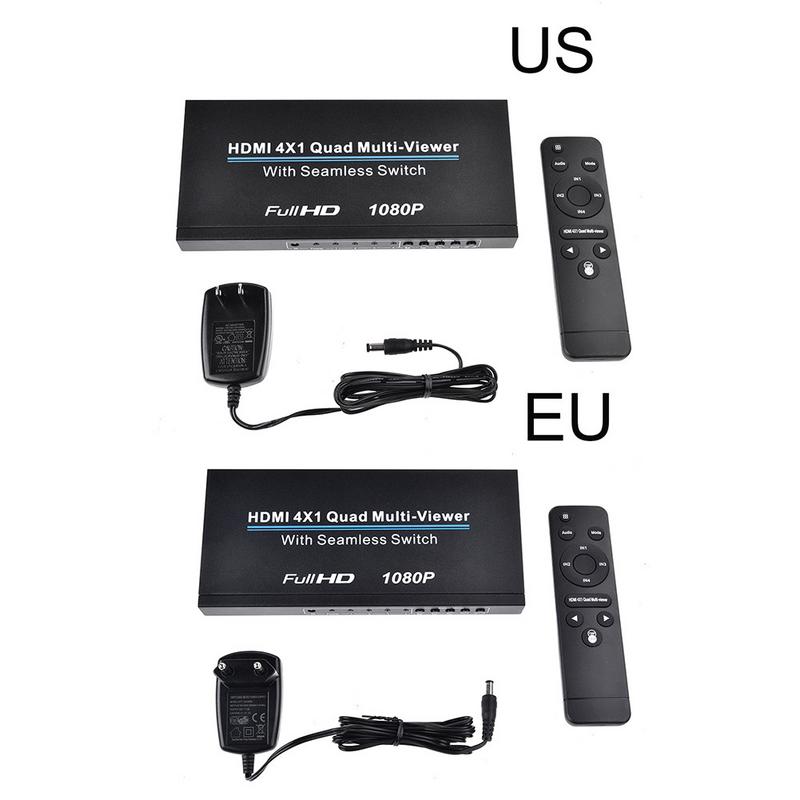2018New HDMI 4x1  Ƽ  (PIP ) Seamless Switch HD  й ؼ HDMI 1.3a HDCP 1.2 3D 1080P 60Hz